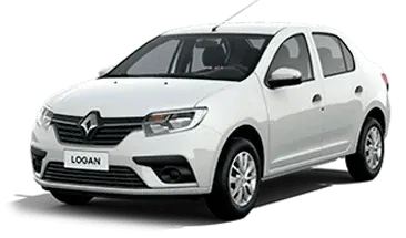 Renault Logan sedán disponible para renta en Cali
